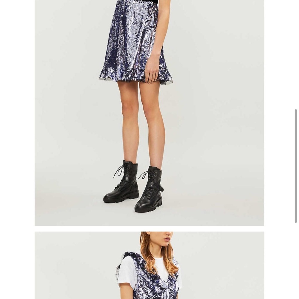 NWT Free people sequin dress in lilac - Picture 6 of 8